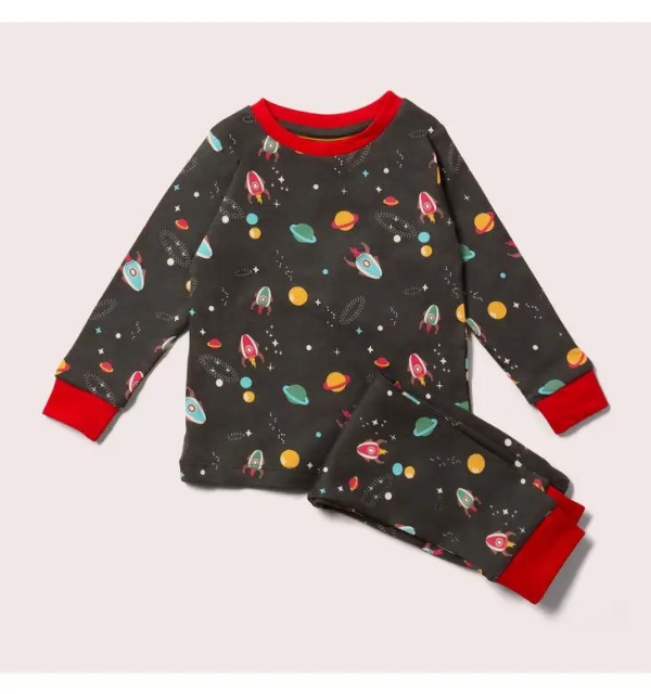 Outer space kids organic pyjamas