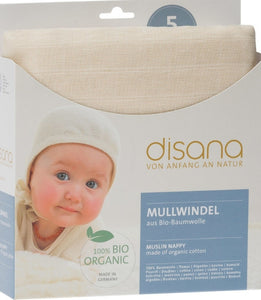 disana Organic Cotton Muslin Baby Nappies