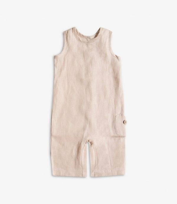 The Enchanted Label Natural Linen Jumpsuit DUNE, Fawn